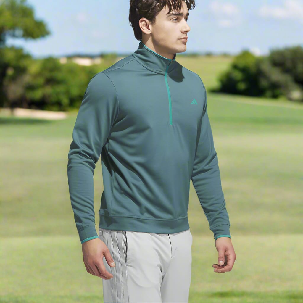 adidas Lightweight Half-Zip Top - Preloved Teal