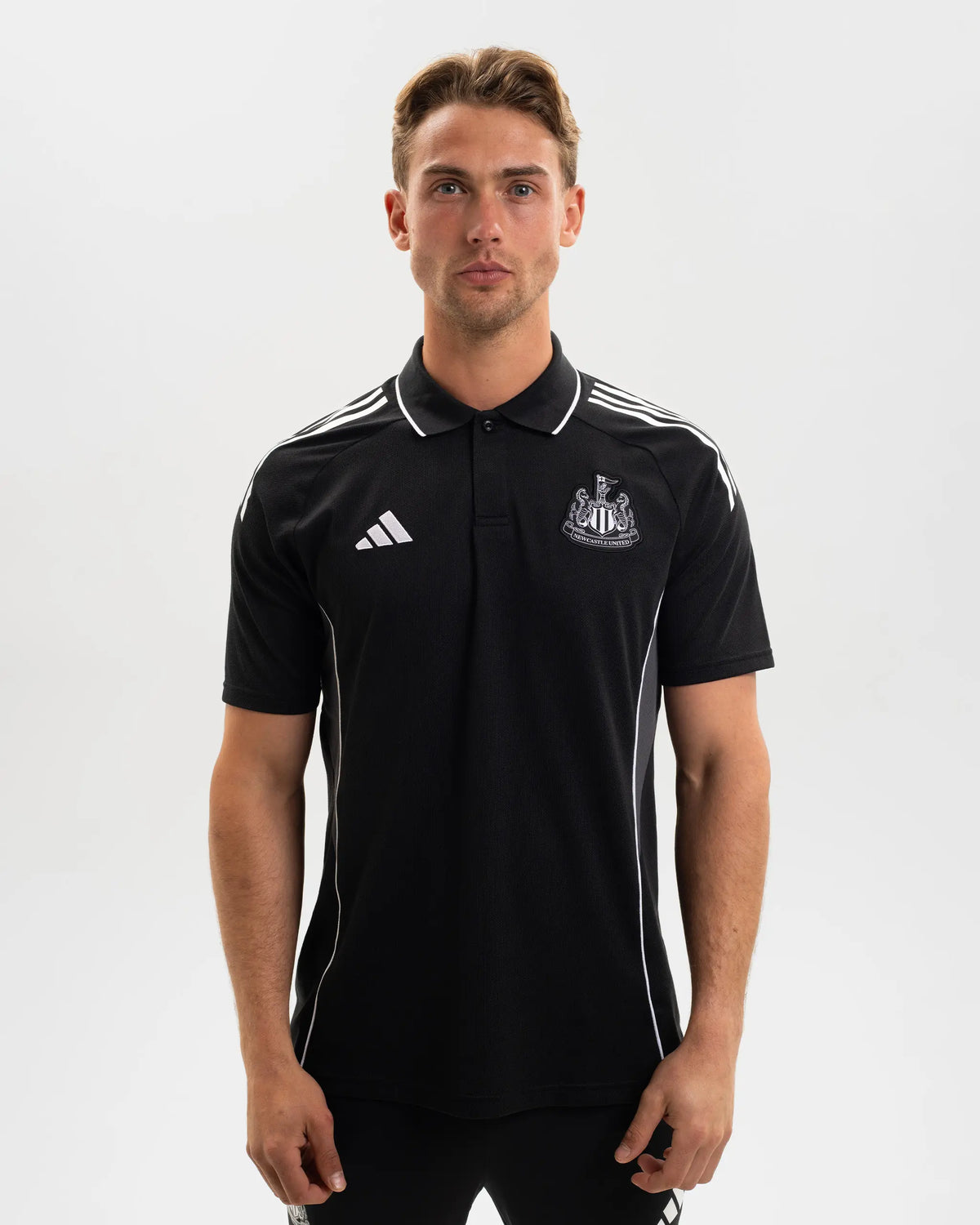 Newcastle United adidas 25/26 Coach's Black Edition Polo Shirt