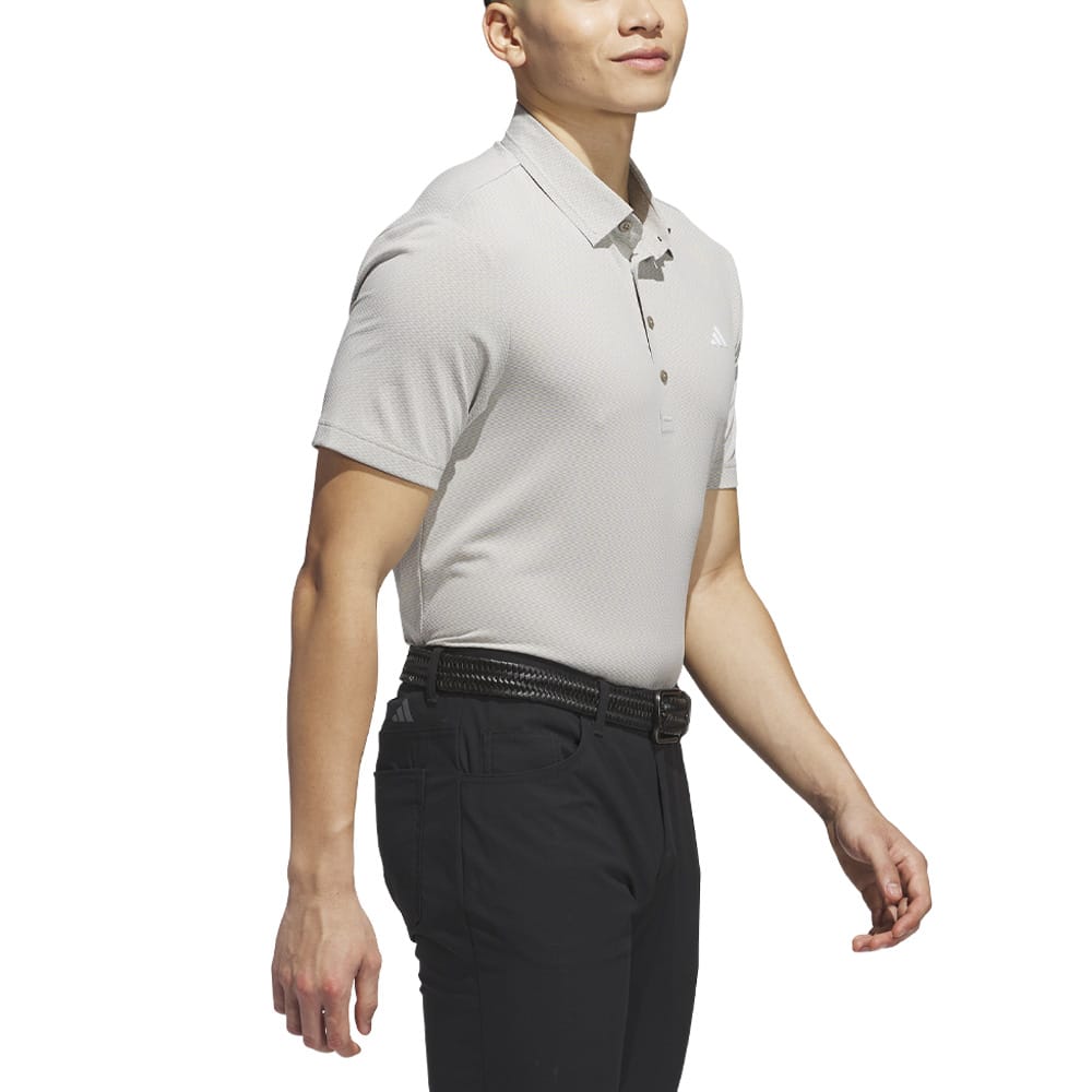adidas Ultimate365 Tour Texture LC Polo Shirt - Putty Beige