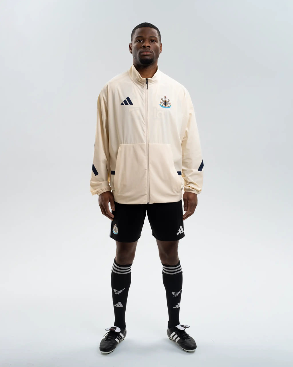 Newcastle United adidas 25/26 Off White Anthem Jacket