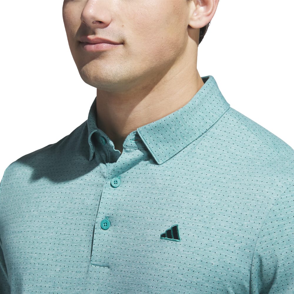 adidas Go-to Rise Print Polo Shirt - Pure Teal