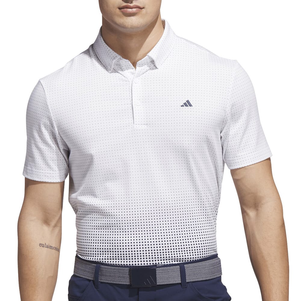 adidas Go-to Rise Print Polo Shirt - White