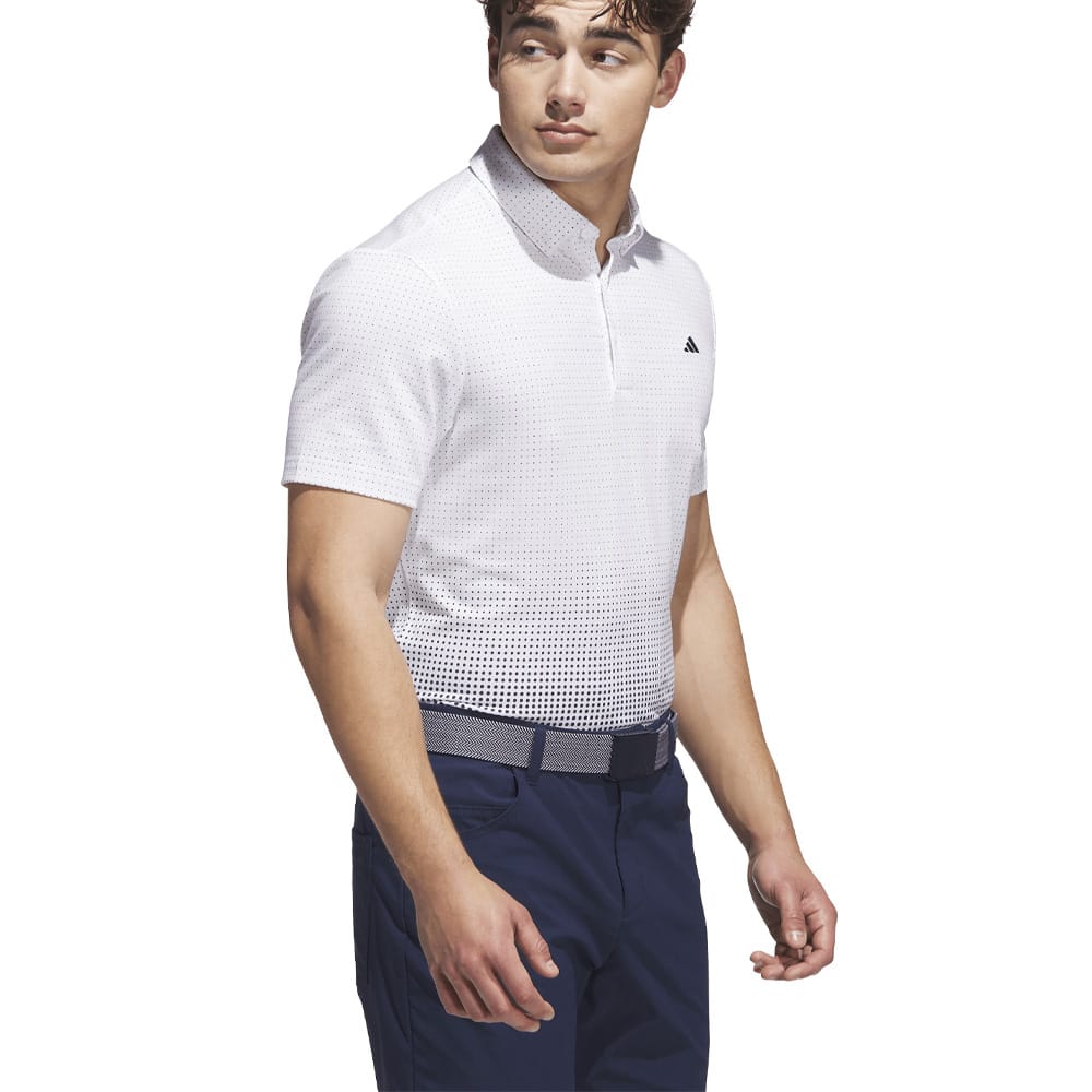 adidas Go-to Rise Print Polo Shirt - White