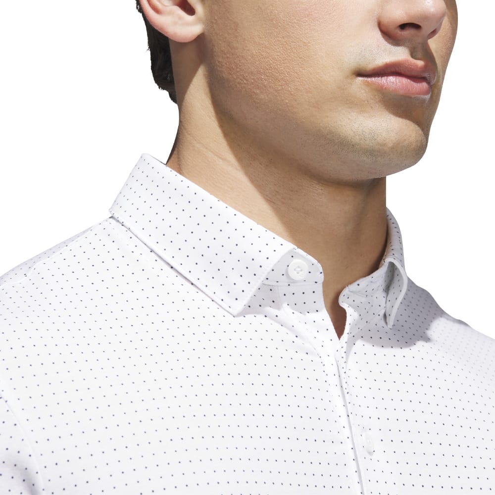 adidas Go-to Rise Print Polo Shirt - White