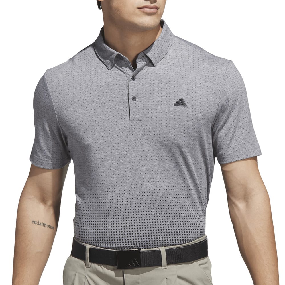 adidas Go-to Rise Print Polo Shirt - Carbon