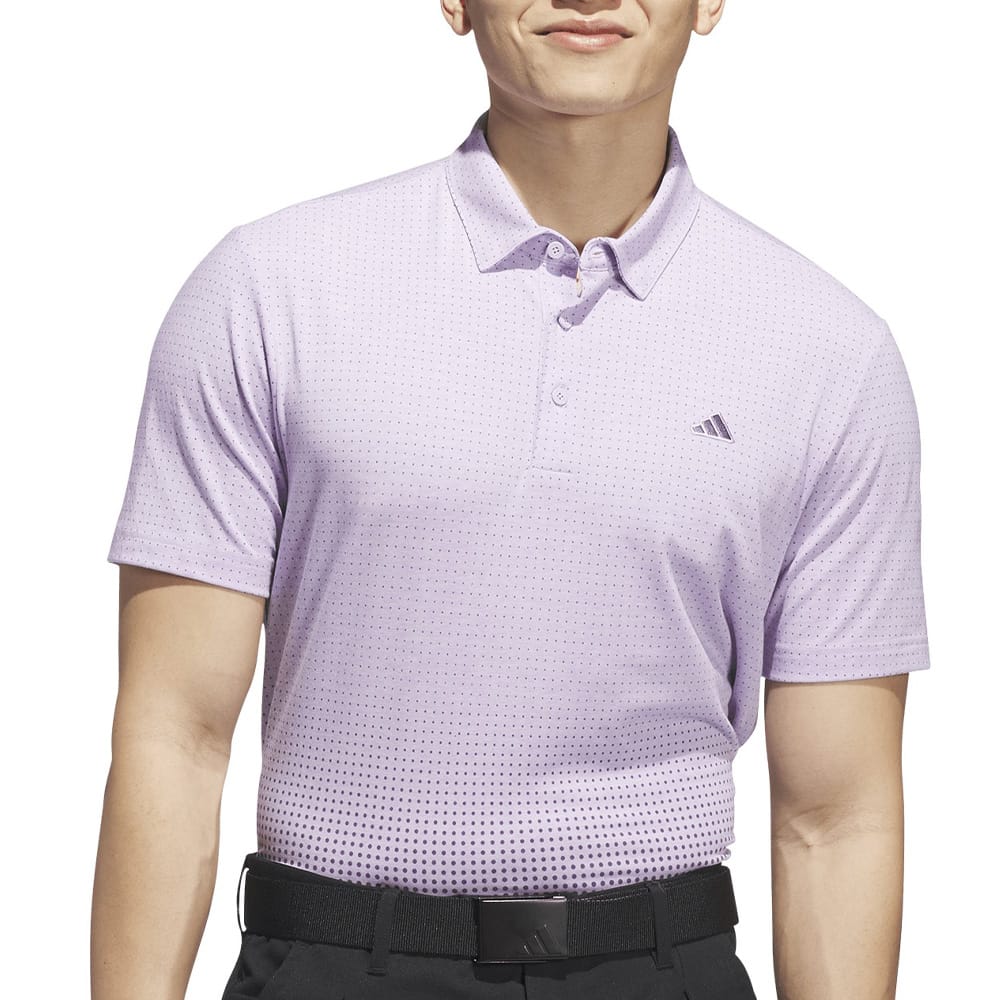adidas Go-to Rise Print Polo Shirt - Powder Plum