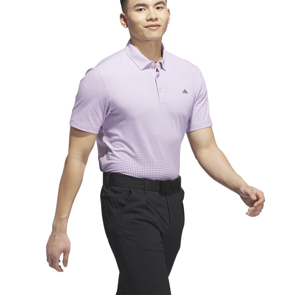 adidas Go-to Rise Print Polo Shirt - Powder Plum