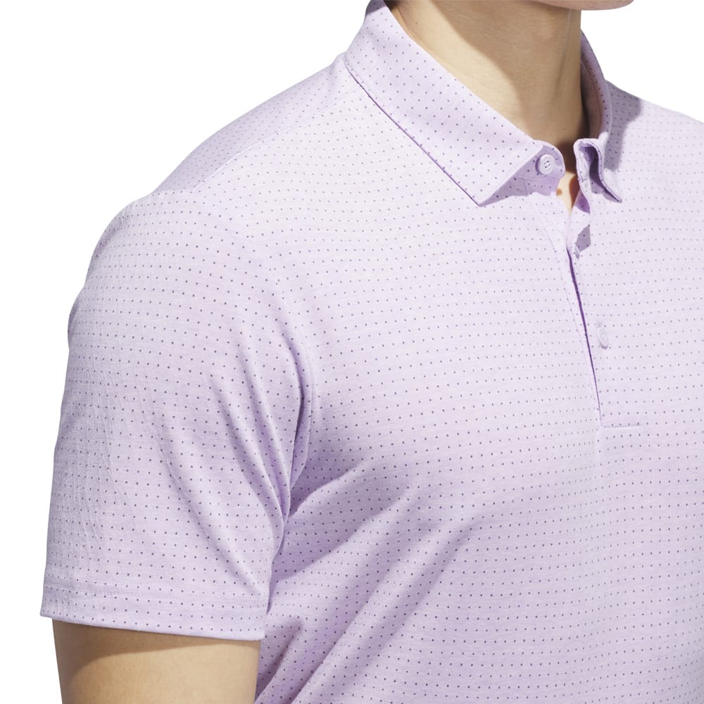 adidas Go-to Rise Print Polo Shirt - Powder Plum