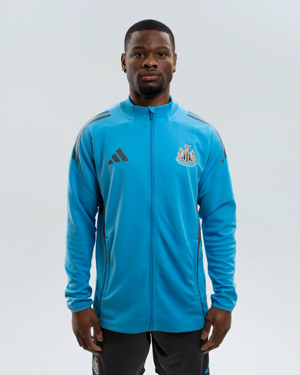 Newcastle United adidas 25/26 Players Range Blue Zip Up Jacket