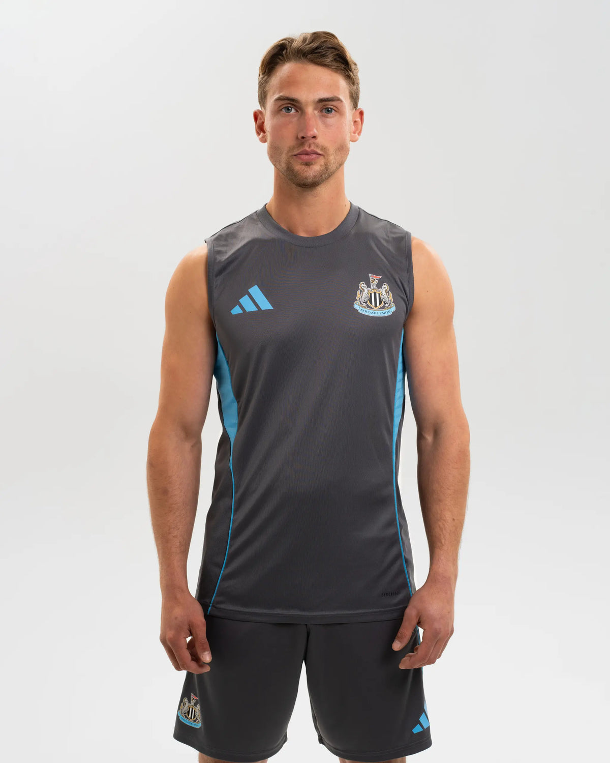 Newcastle United adidas 25/26 Players Range Grey Training Vest