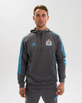 Newcastle United adidas 25/26 Players Range Grey Training Hoodie