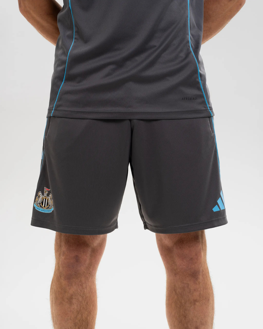 Newcastle United adidas 25/26 Players Range Grey Training Shorts