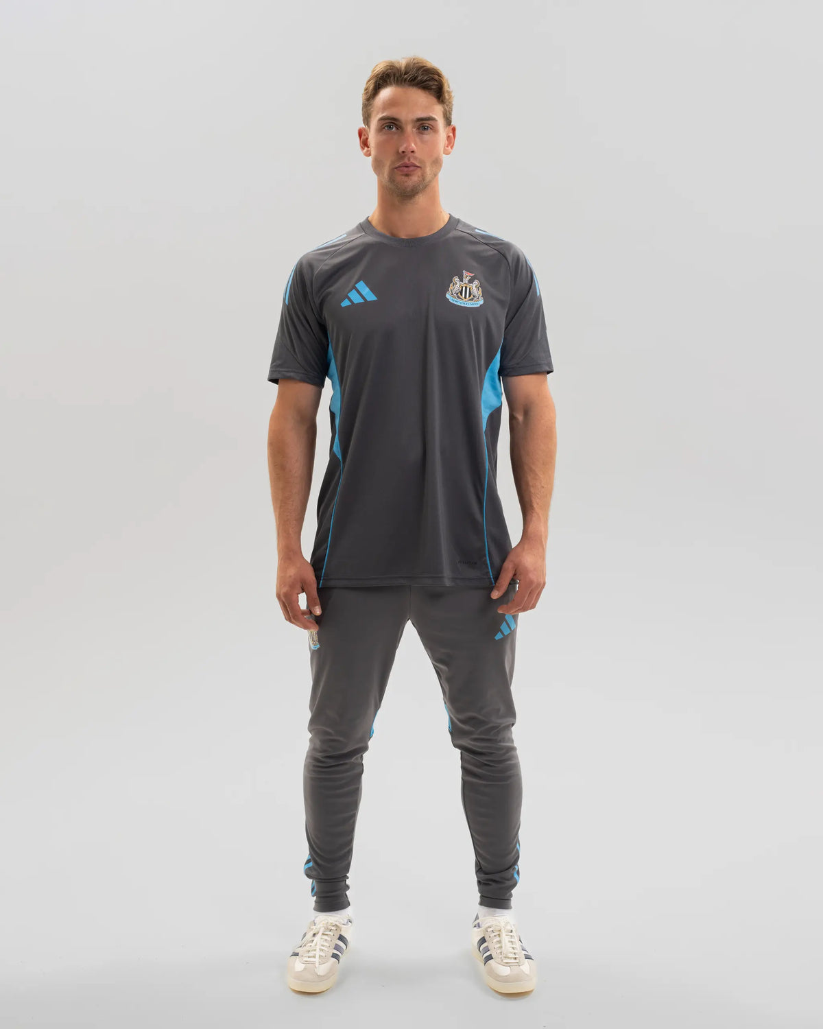 Newcastle United adidas 25/26 Players Range Grey Training Shirt