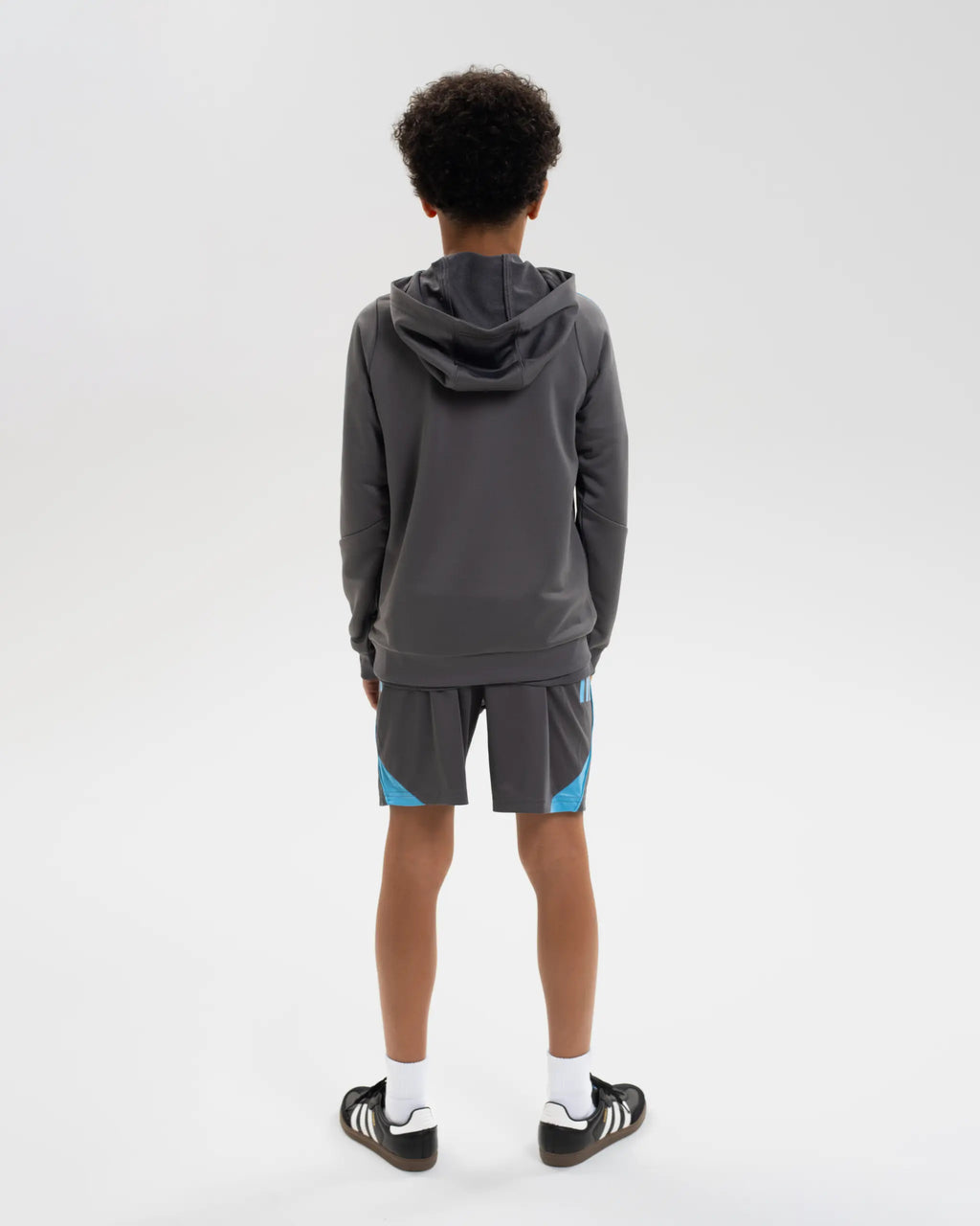 Newcastle United adidas 25/26 Players Range Kids' Grey Training Hoodie
