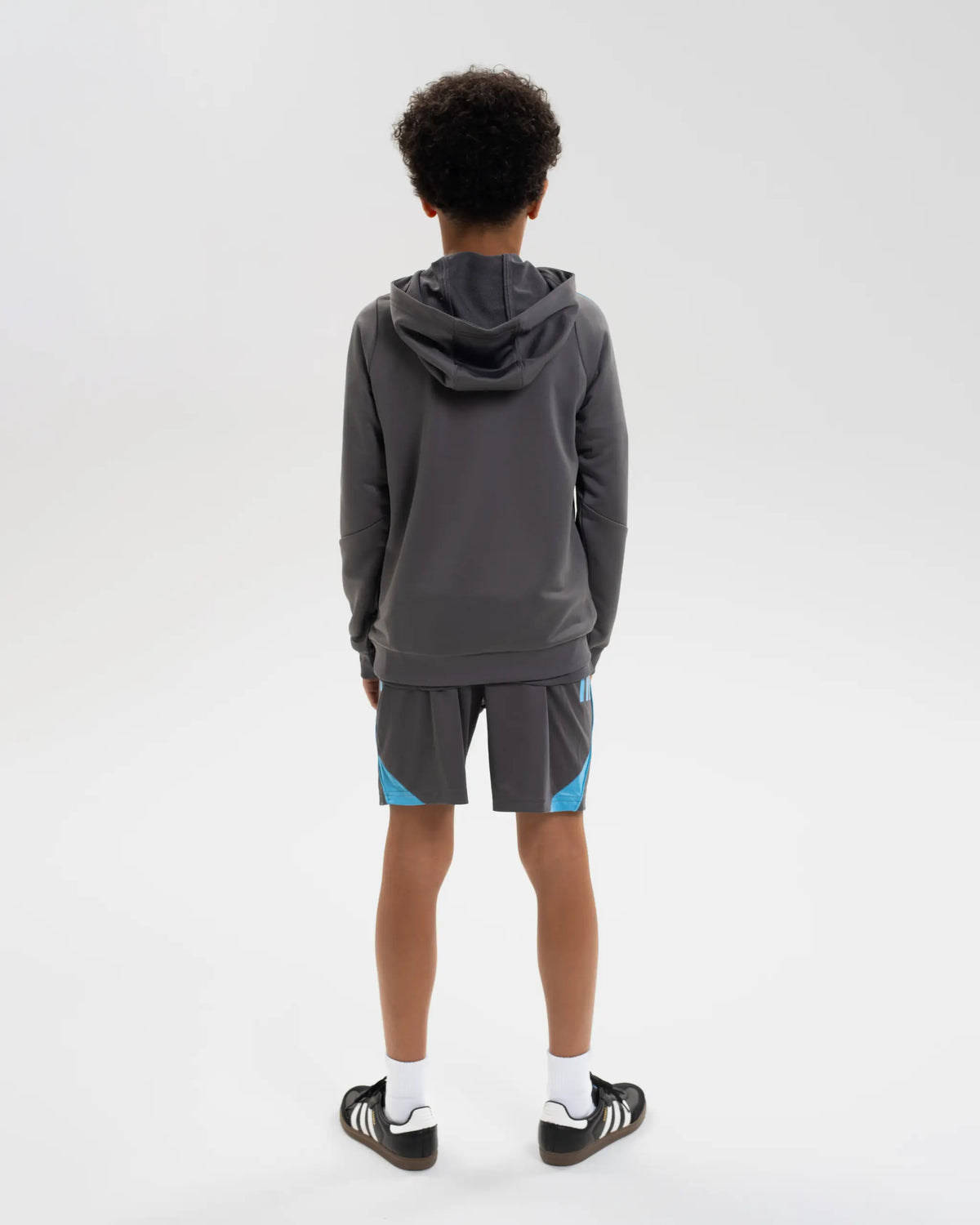 Newcastle United adidas 25/26 Players Range Kids' Grey Training Hoodie