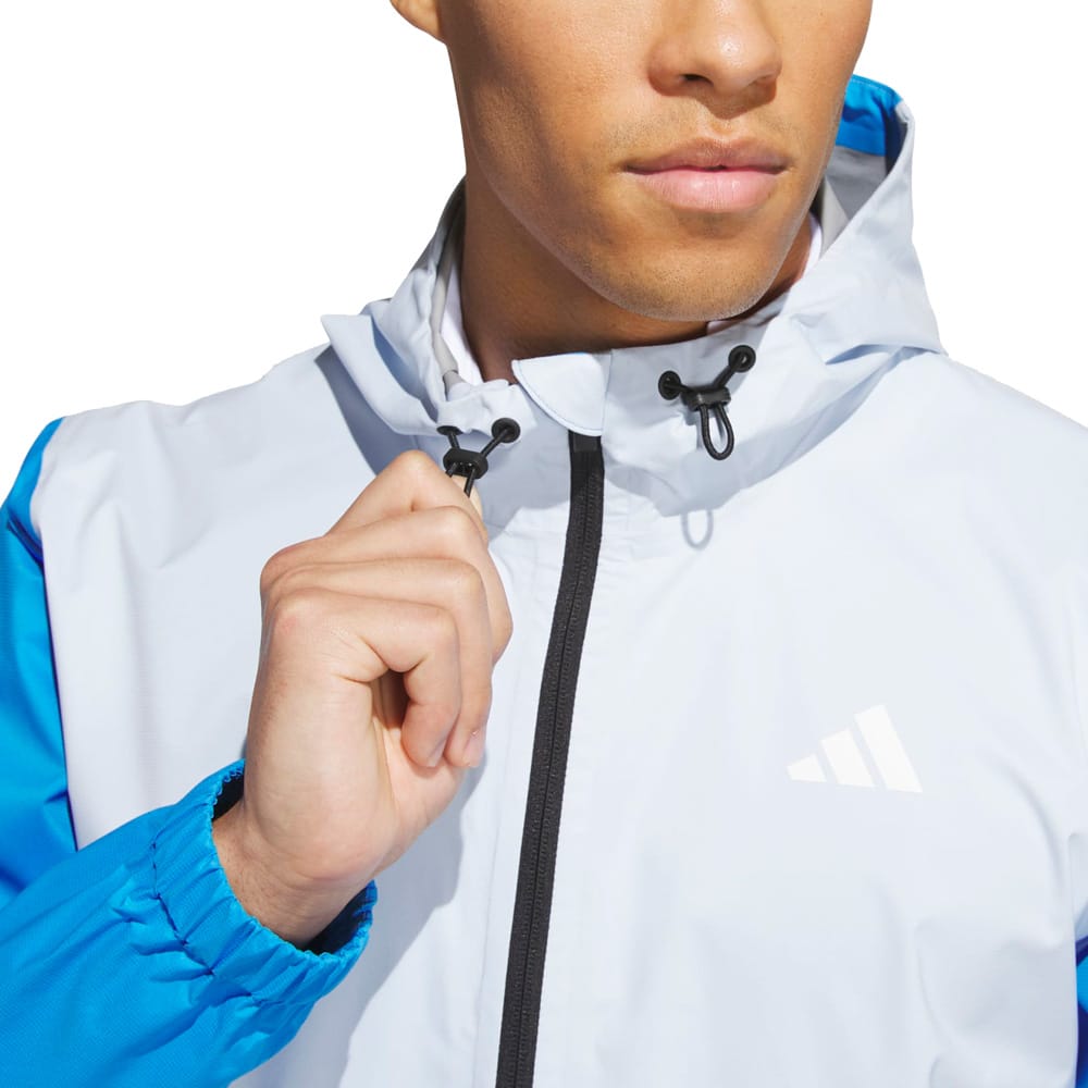 adidas Ultimate365 Climaproof Full-Zip Waterproof Suit - Lucid Ray Blue/Khaki Six