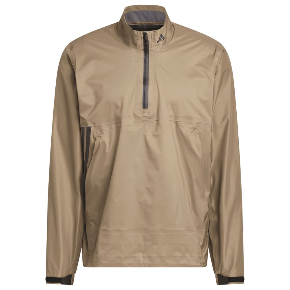 adidas Ultimate365 Tour CLIMAPROOF+ Half-Zip Waterproof Jacket - Khaki Six