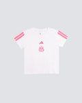 Newcastle United adidas Kid's White and Pink T-Shirt