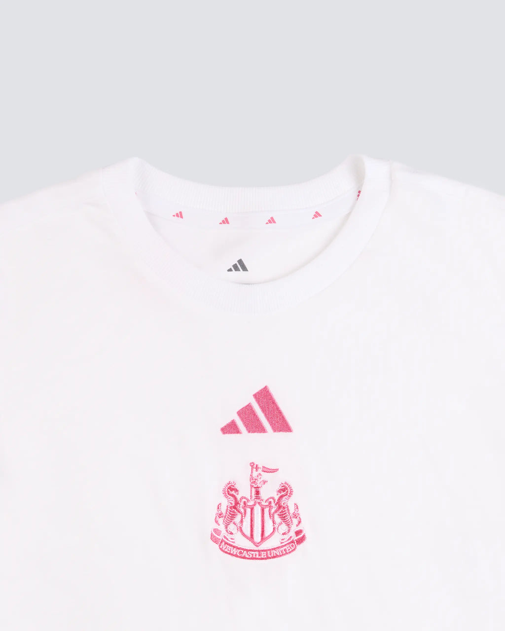 Newcastle United adidas Kid's White and Pink T-Shirt