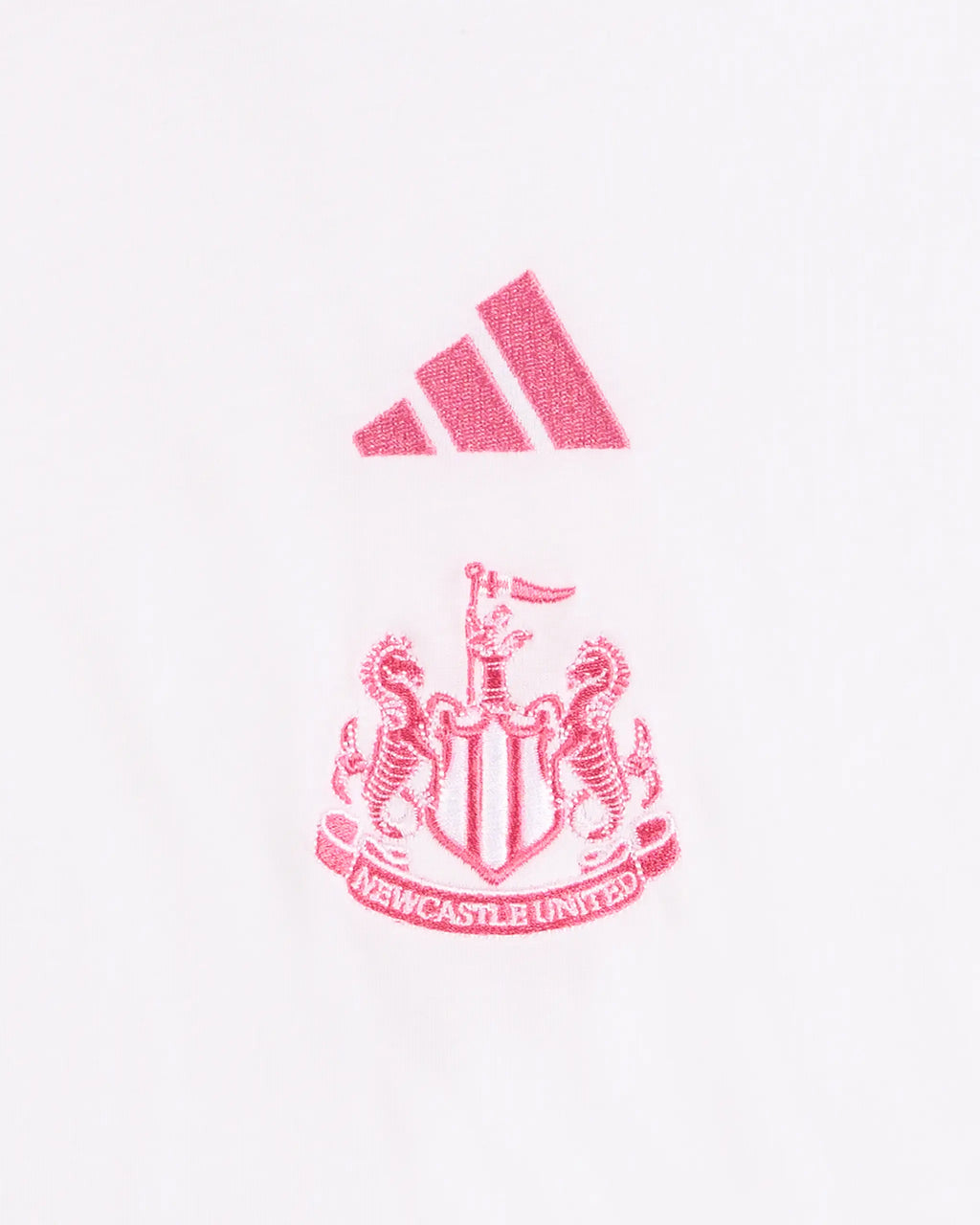 Newcastle United adidas Kid's White and Pink T-Shirt