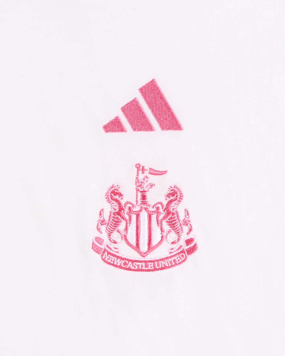 Newcastle United adidas Kid's White and Pink T-Shirt