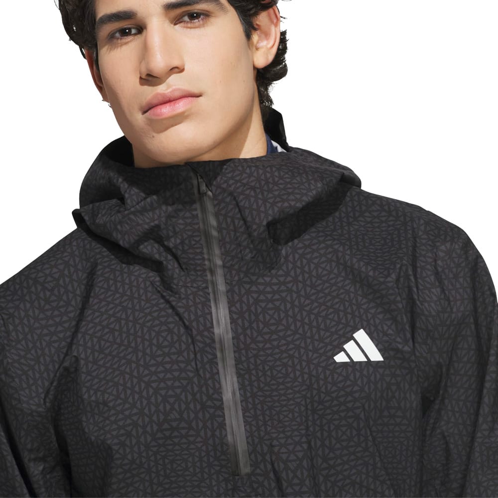 adidas Ultimate365 Tour Climaproof+ Anorak Waterproof Suit - Black/Khaki Six