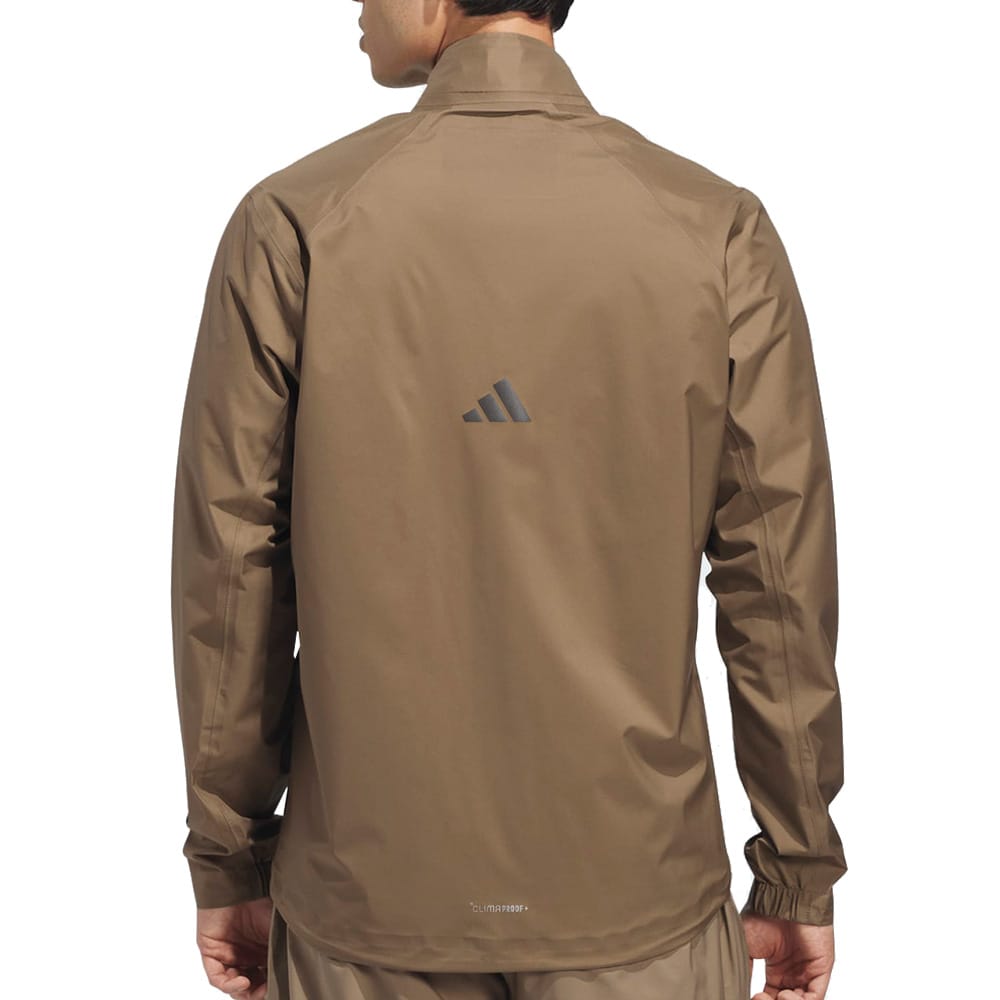 adidas Ultimate365 Tour Climaproof+ Full-Zip Waterproof Jacket - Khaki Six