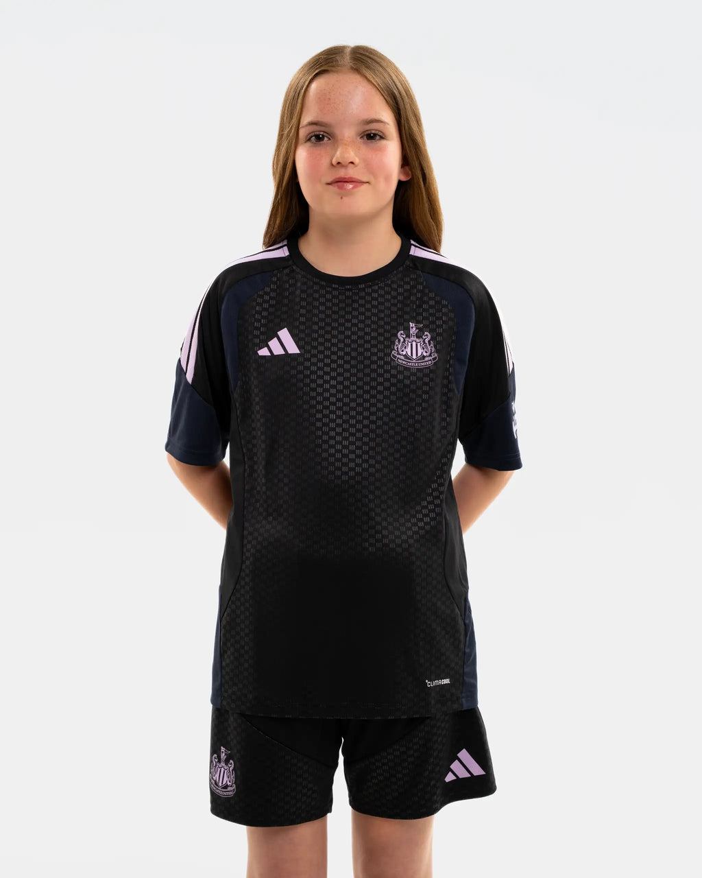 Newcastle United adidas Kids' 26/27 Players Range Black Shorts