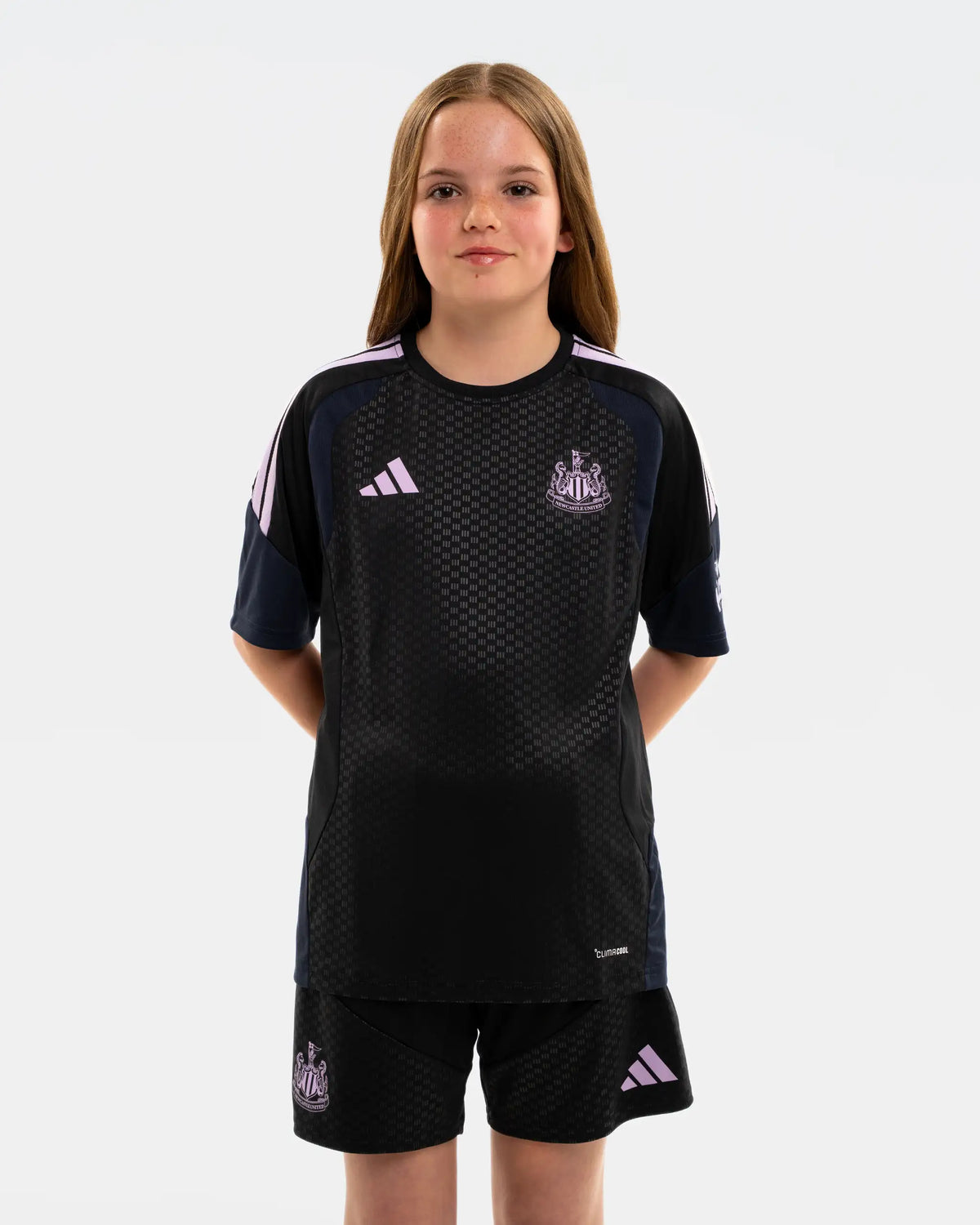 Newcastle United adidas Kids' 26/27 Players Range Black Shorts