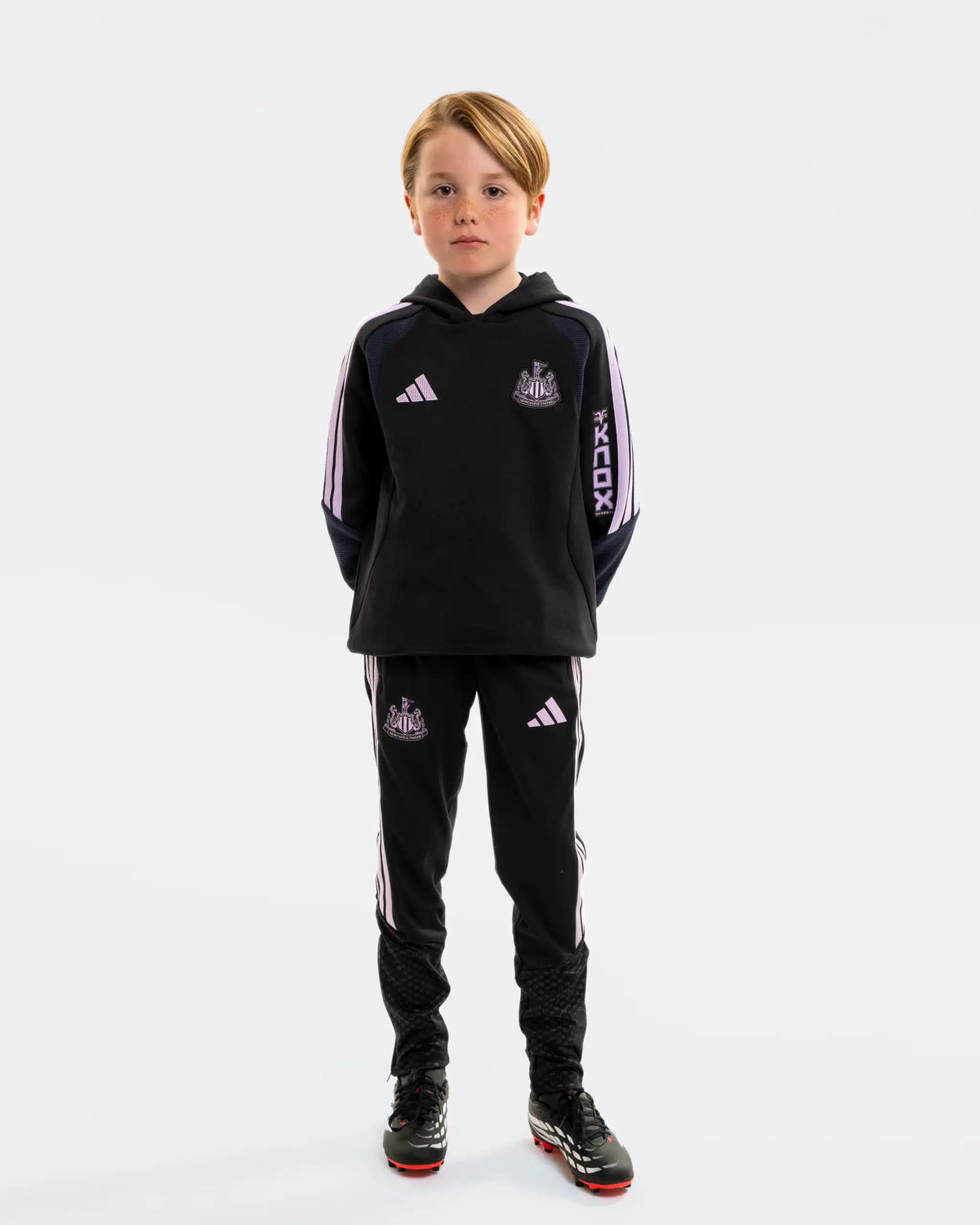 Newcastle United adidas Kids' 26/27 Players Range Black Trackpants