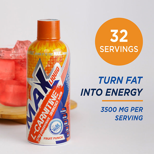 Max Liquid L-Carnitine 3500MG-32Serv