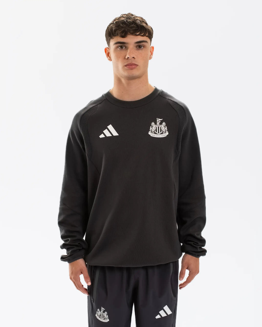 Newcastle United adidas Tiro Travel Grey Sweatshirt