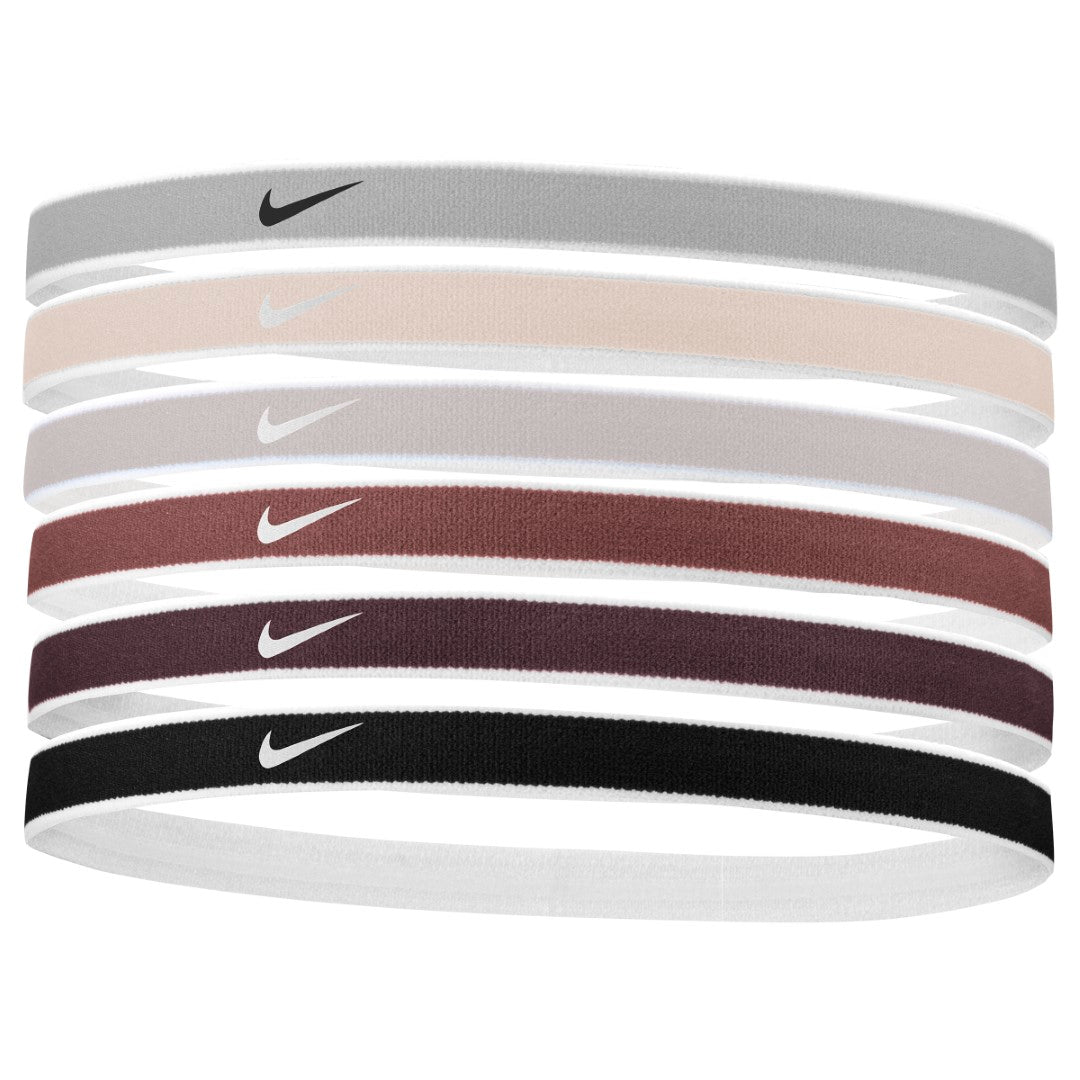 Swoosh Tipped Sports Headbands 6 Pk