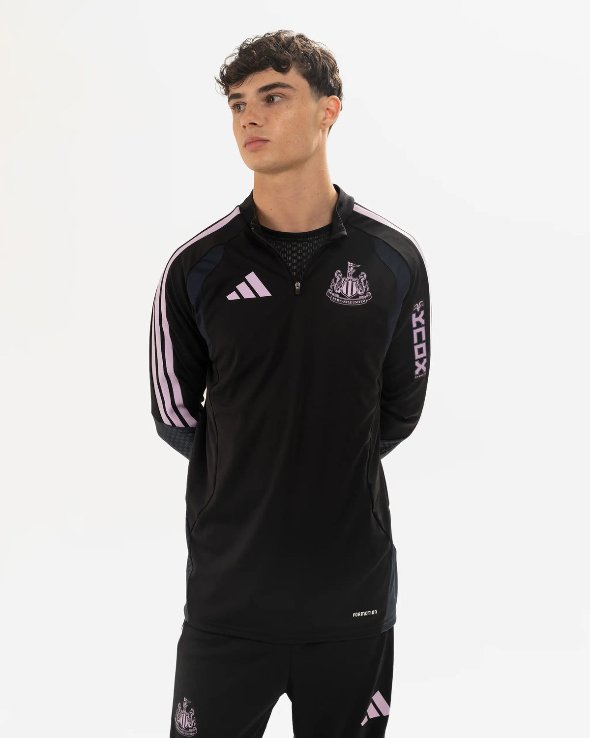 Newcastle United adidas 26/27 Players Range Black 1/4 Zip Top
