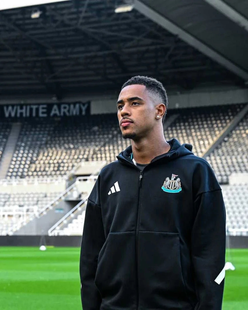 Newcastle United adidas 25/26 Black Anthem Jacket