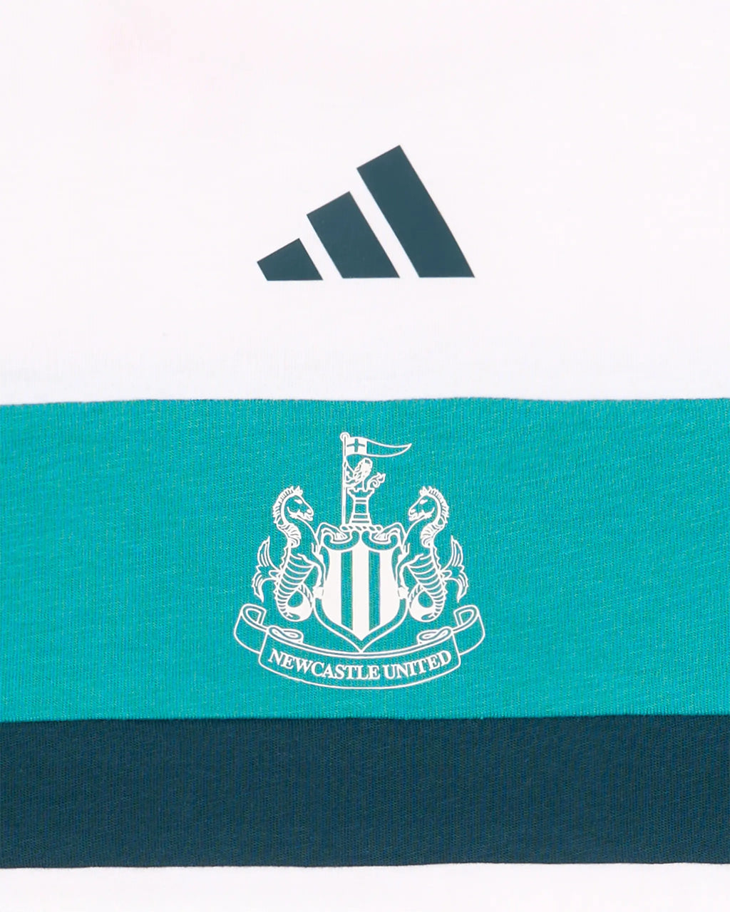 Newcastle United adidas Kid's White and Teal T-Shirt