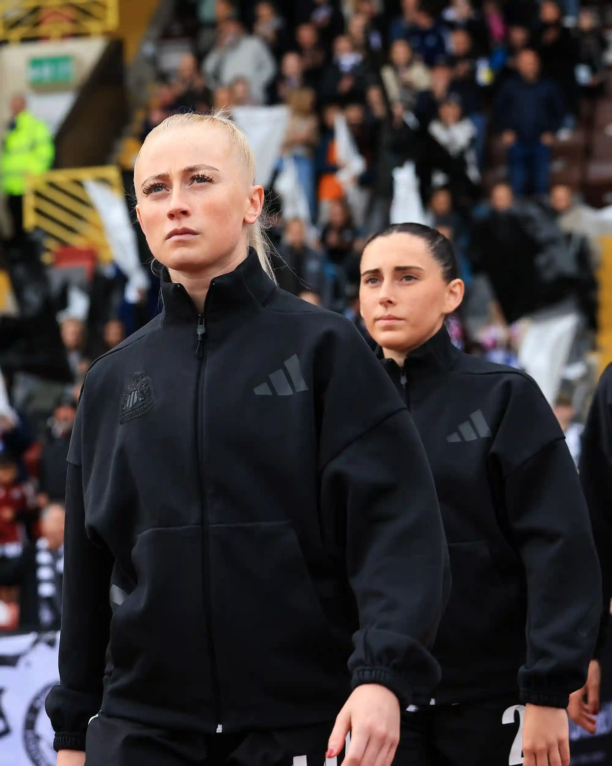 Newcastle United adidas Women's Black Walk Out Jacket