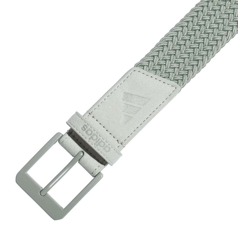 adidas Braided Stretch Belt - Silver Green