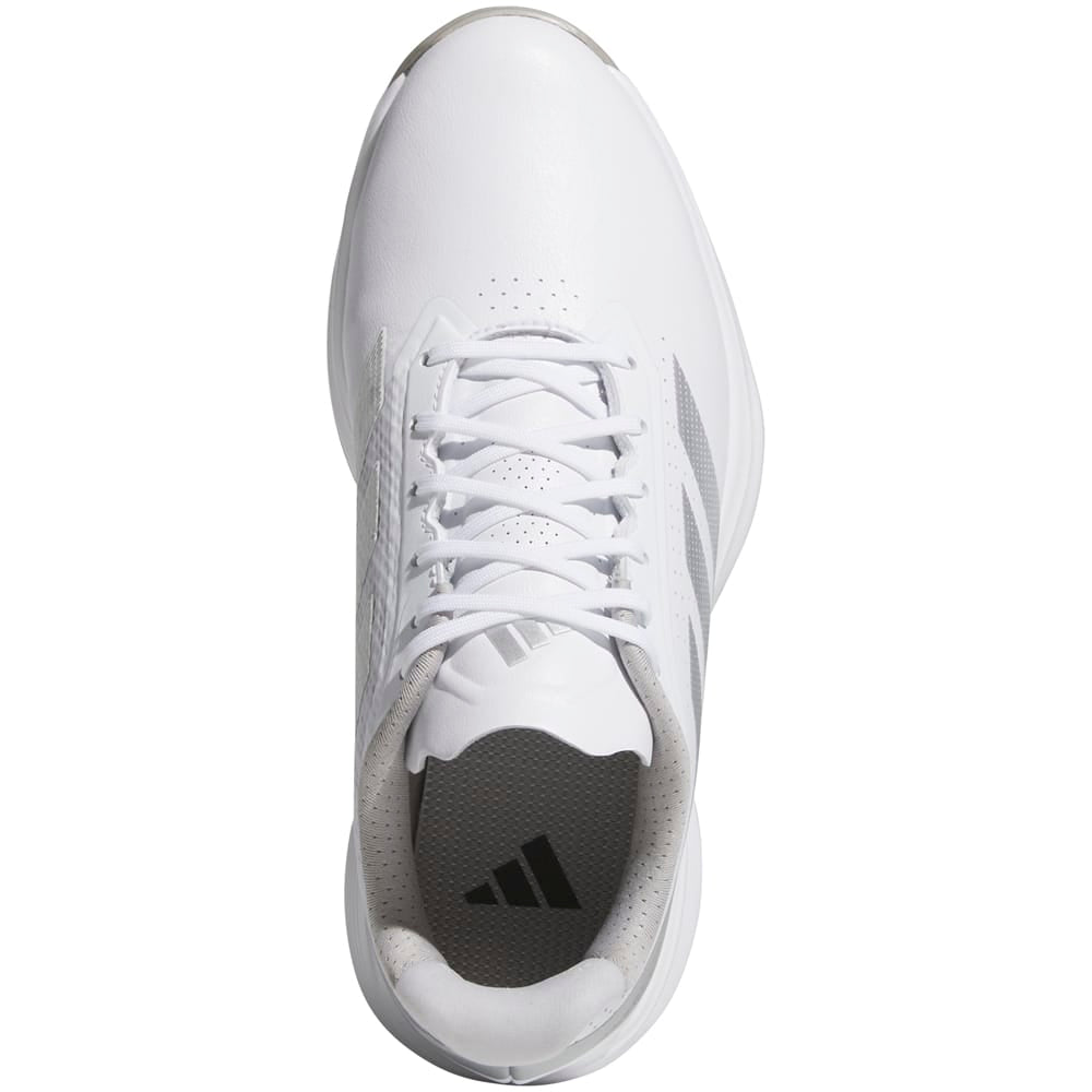 adidas Jr Adizero ZG Spikeless Waterproof Shoes - White/Silver Metallic/Iron Metallic
