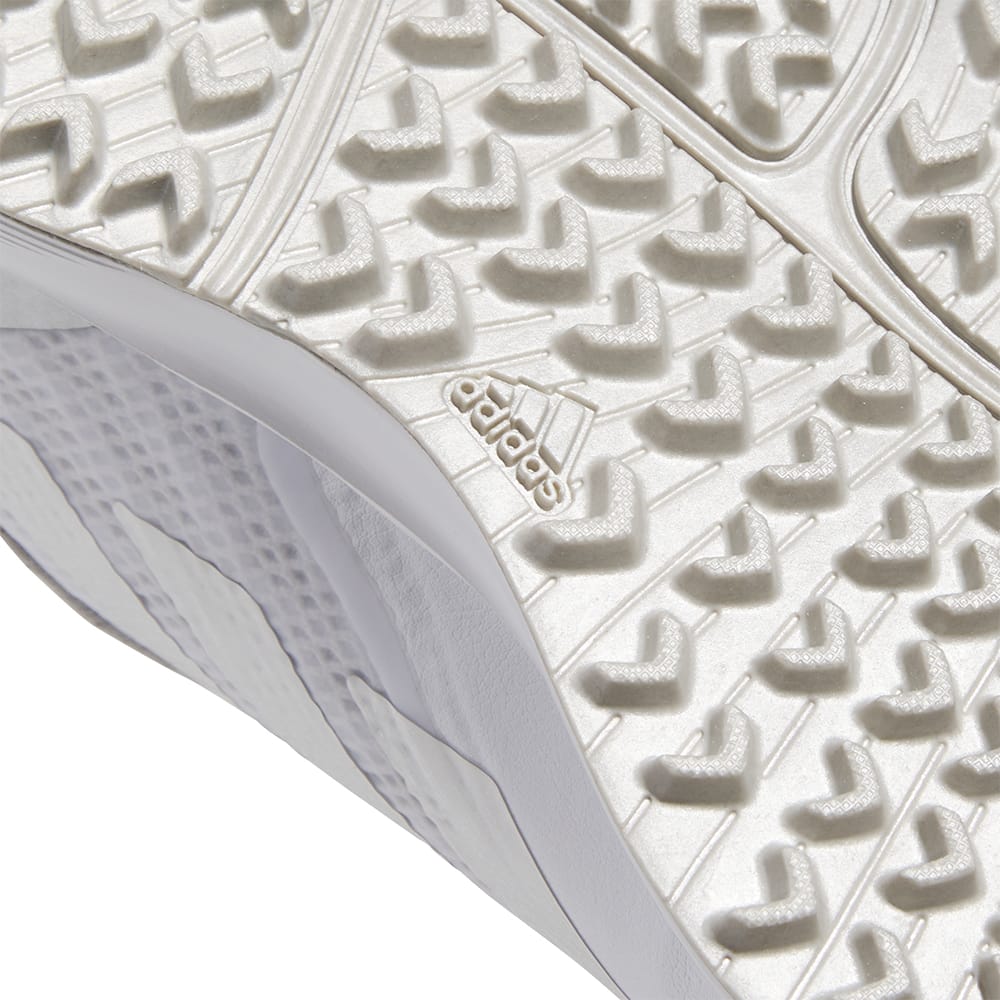 adidas Jr Adizero ZG Spikeless Waterproof Shoes - White/Silver Metallic/Iron Metallic