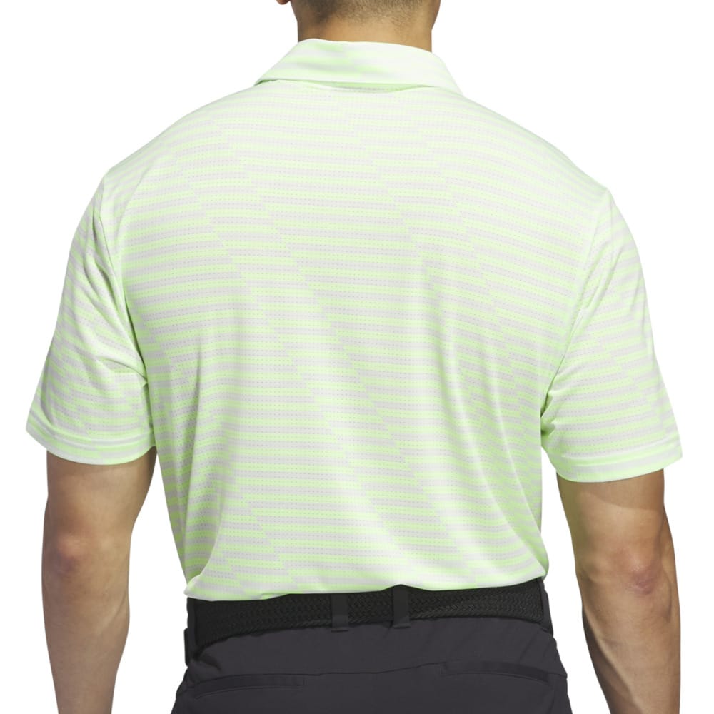 adidas Mesh Print Polo Shirt - Green Spark/Crystal Jade