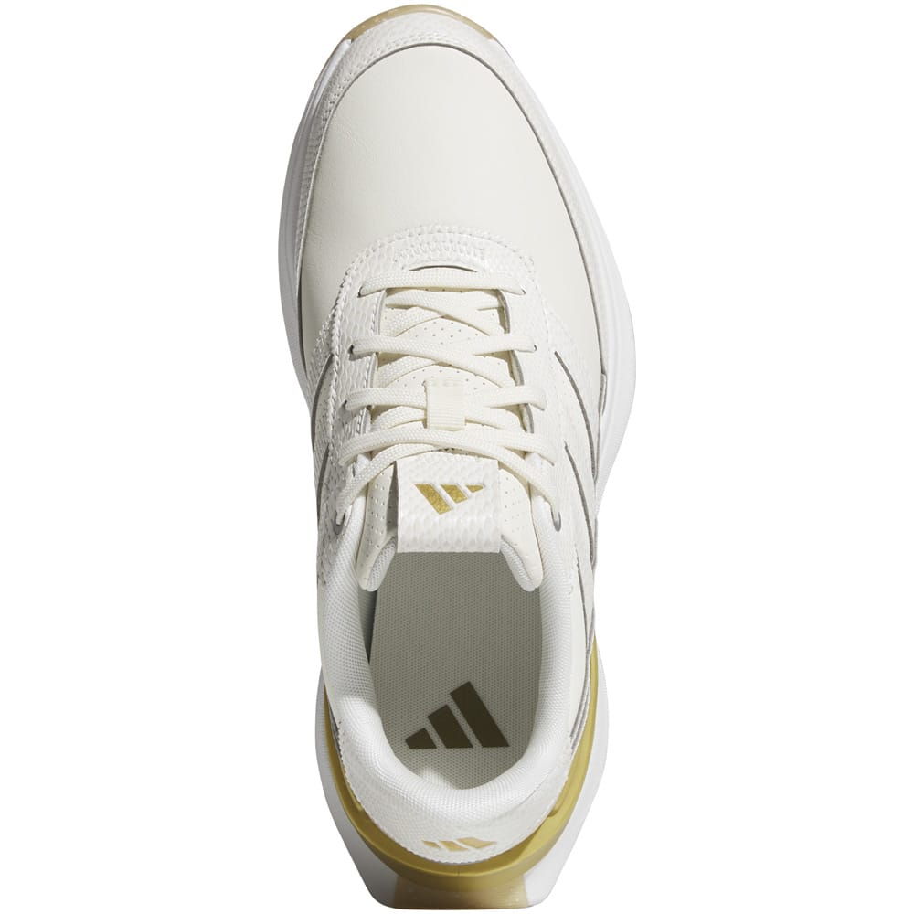 adidas S2G Leather Spikeless Ladies Waterproof Shoes - Off White/Gold Metallic/Gum 4