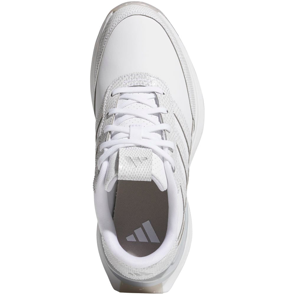 adidas S2G Leather Spikeless Ladies Waterproof Shoes - White/White/Silver Mettalic