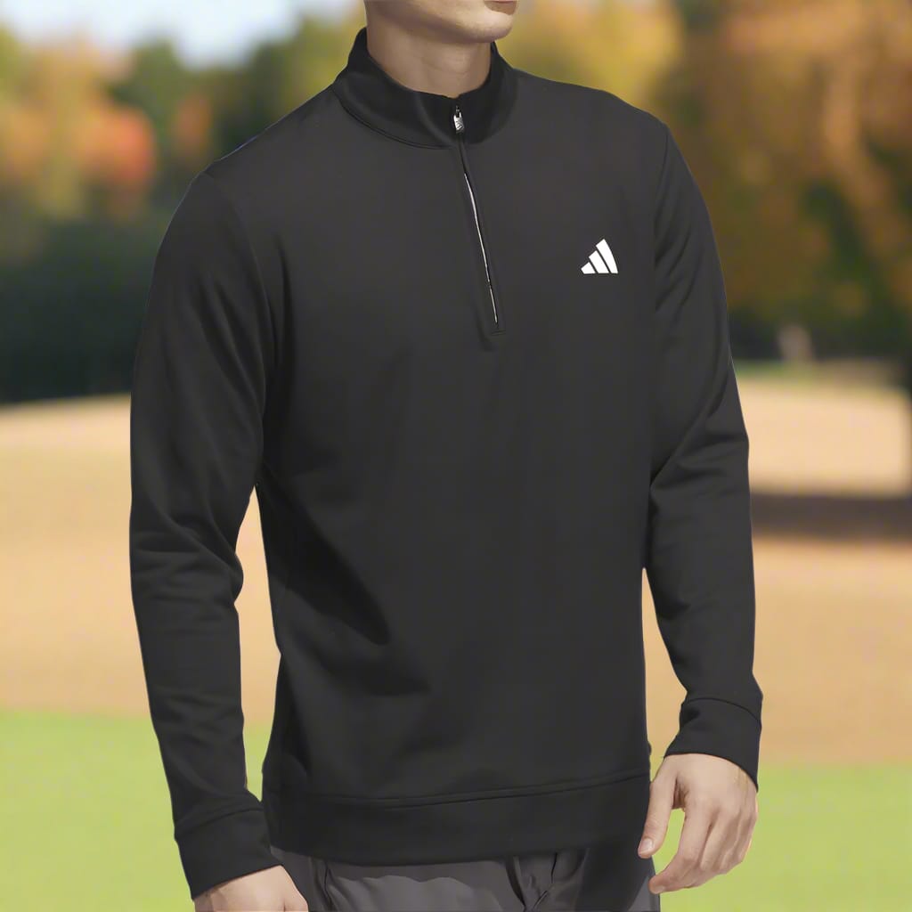 adidas Ultimate365 Classic 1/4 Zip Pullover - Black