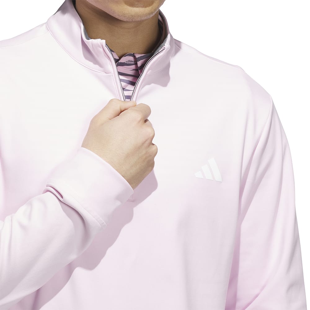 adidas Ultimate365 Classic 1/4 Zip Pullover - Clear Pink