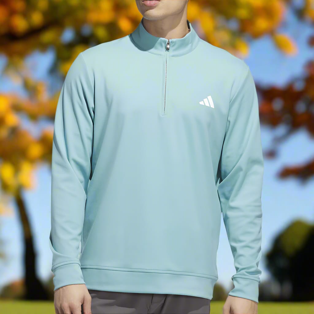 adidas Ultimate365 Classic 1/4 Zip Pullover - Mint Ton