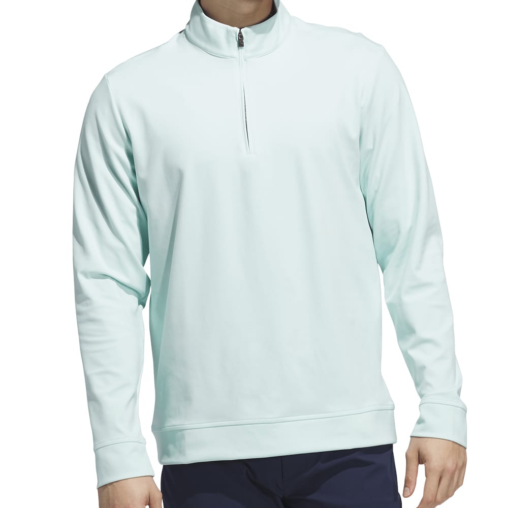 adidas Ultimate365 Classic 1/4 Zip Pullover - Semi Flash Aqua
