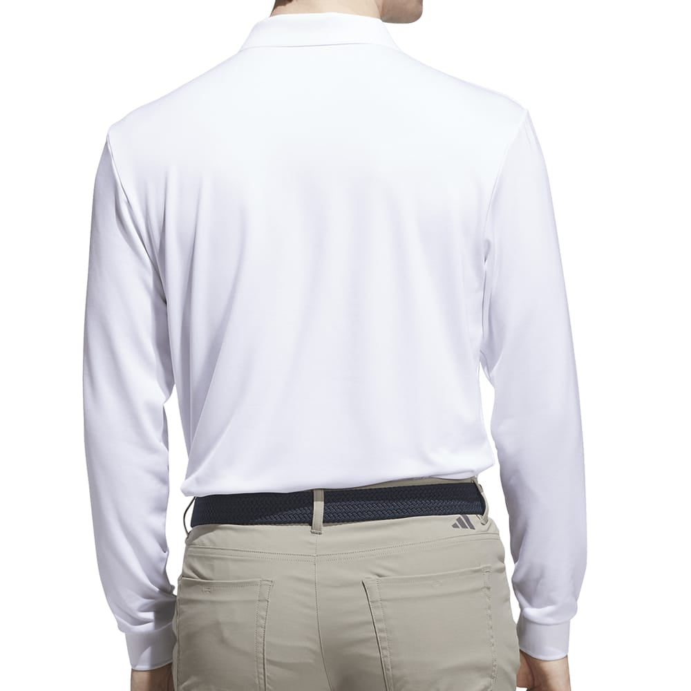 adidas Ultimate365 Cold.rdy Long Sleeve Polo Shirt - White