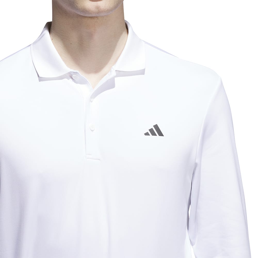 adidas Ultimate365 Cold.rdy Long Sleeve Polo Shirt - White