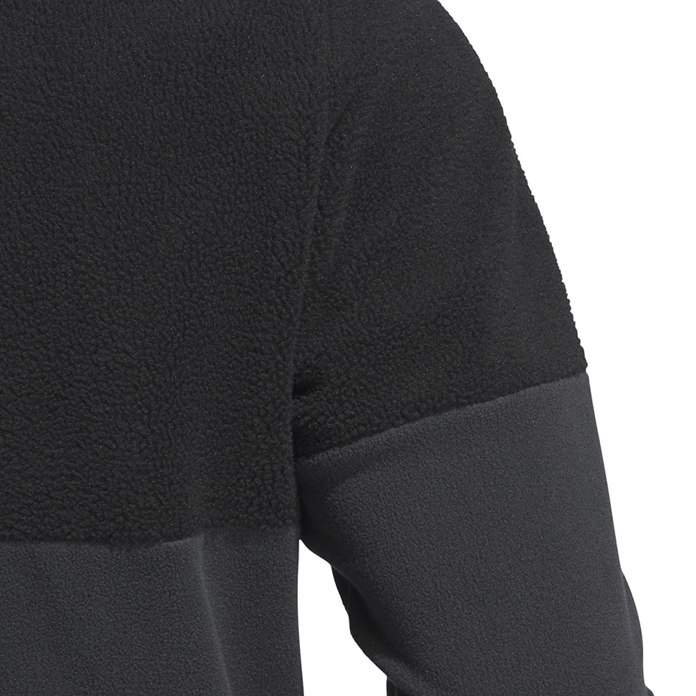 adidas Ultimate365 Fleece 1/4 Zip Pullover - Black/Carbon